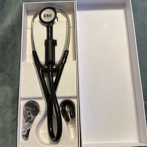 Eko brand stethoscope has amplifiers to help if you have hearing issues. Hi tech